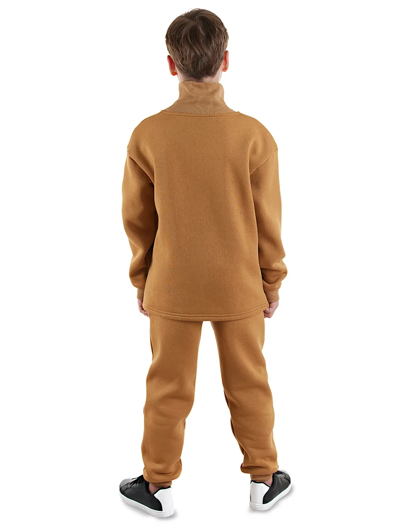 دينوكيدس بدلة رياضية للأولاد باللون الخردلي